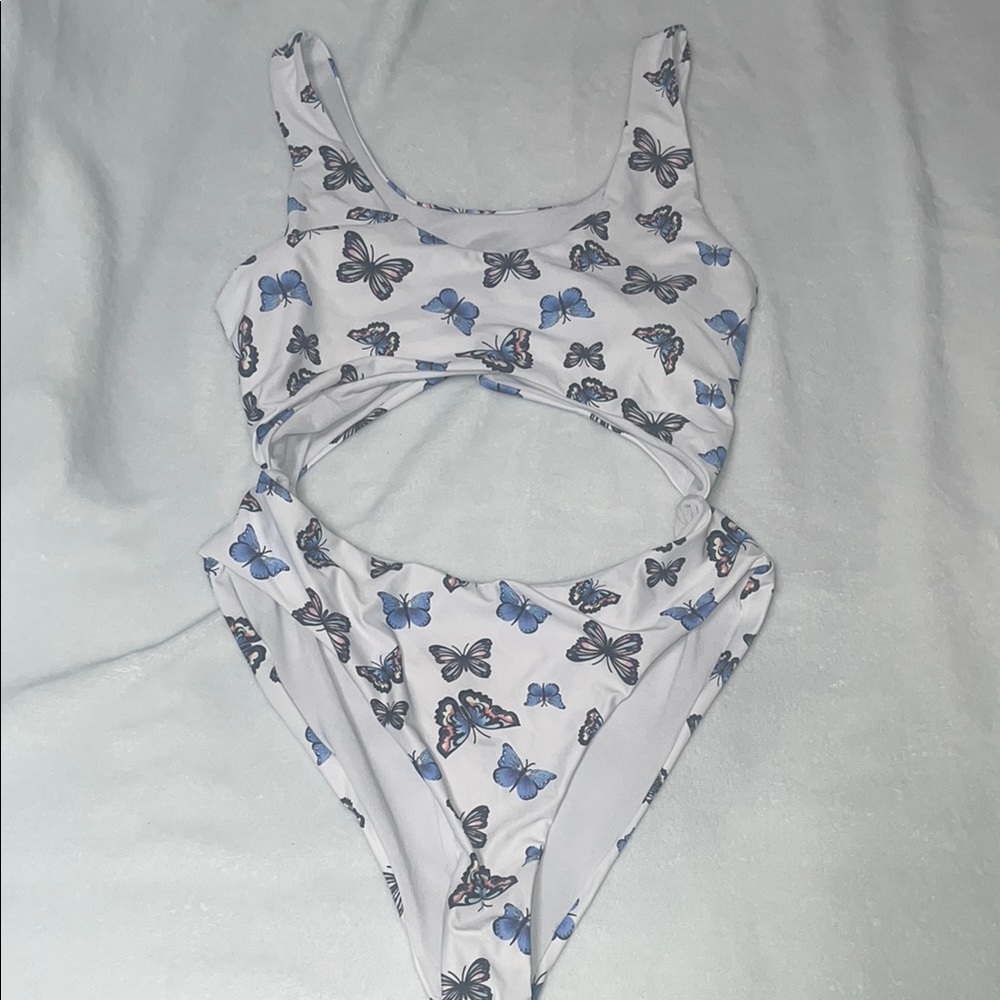 Butterfly Print One-Piece Swimsuit